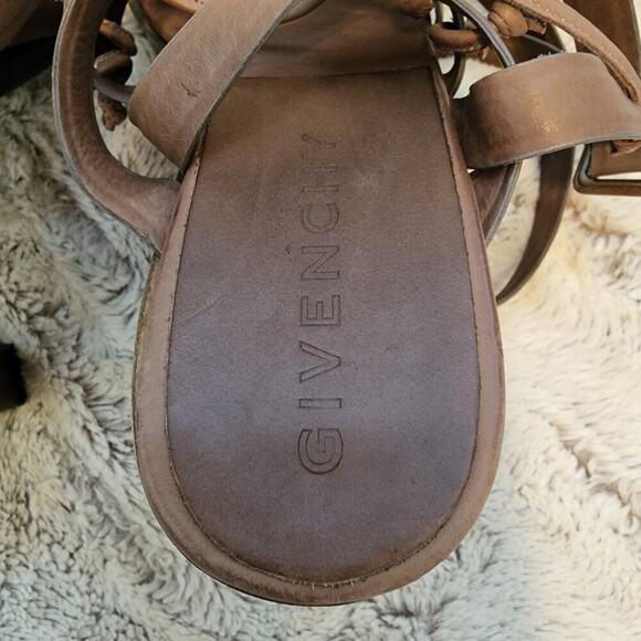 GIVENCHY BLOCK MULTI STRAPE KNOTTED ANKLE WRAP SANDALS SIZE 39.5 (9) - Picture 7 of 7